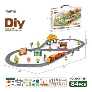 DIY拼装电动轨道车/84PCS - OBL10363698
