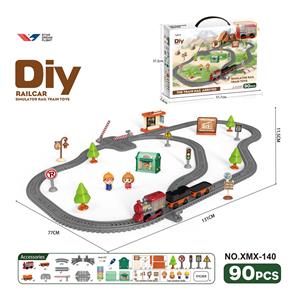 DIY拼装电动轨道车/90PCS - OBL10363699