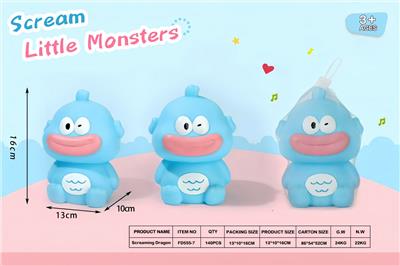 搪胶捏捏乐-尖叫小怪兽 - OBL10363789