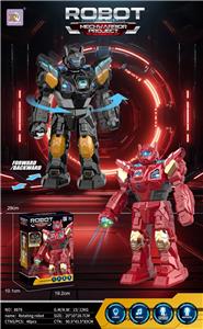 电动声光旋转机器人，带灯光，带音乐，滑动前行，滑动后腿，半身旋转功能。 - OBL10363950