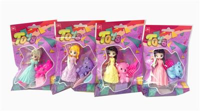 彩袋单只小公主配小熊，袋子，梳子 - OBL10364028