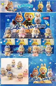 展示盒12只庄植绒摆件
背带裤花衣拉布布
混色混款 - OBL10364445