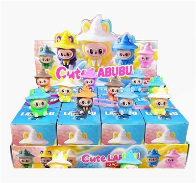 展示盒12只庄软胶植绒手机绳款
帽子拉布布
混色混款 - OBL10364448