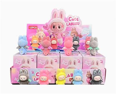 展示盒12只庄软胶植绒手机绳款
天使拉布布
混色混款 - OBL10364450