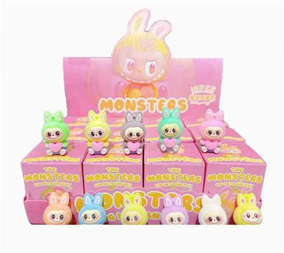 展示盒12只庄软胶植绒手机绳款
爱心拉布布
混色混款 - OBL10364452