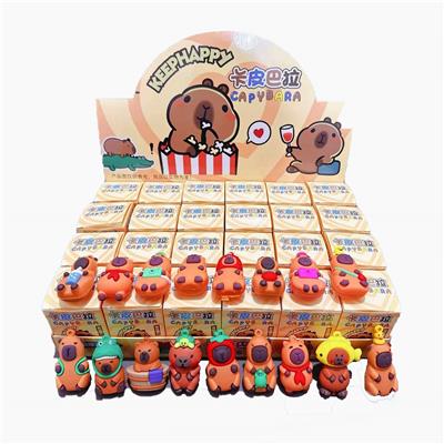 展示盒24只庄软胶钥匙扣挂件
卡皮巴拉
混色混款 - OBL10364476