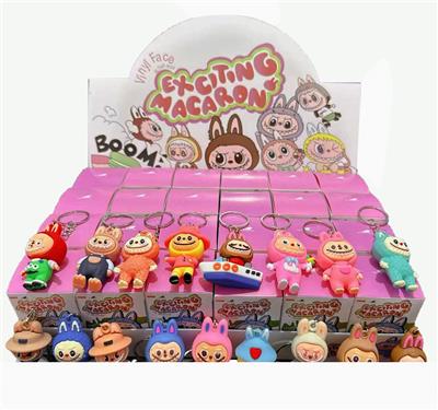 展示盒24只庄软胶钥匙扣挂件
拉布布
混色混款 - OBL10364478