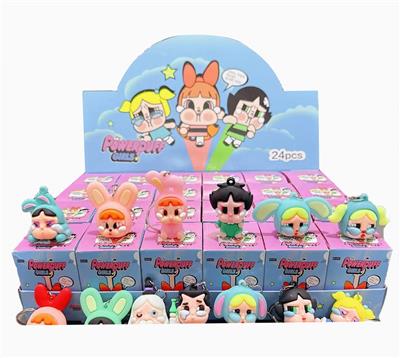 展示盒24只庄软胶钥匙扣挂件
泡泡玛特
混色混款 - OBL10364479