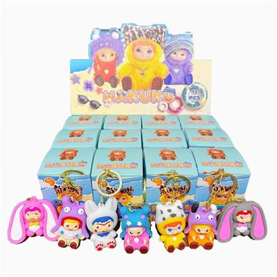 展示盒12只庄软胶钥匙扣挂件超大号wakuku
混色混款
钥匙扣款 - OBL10364488