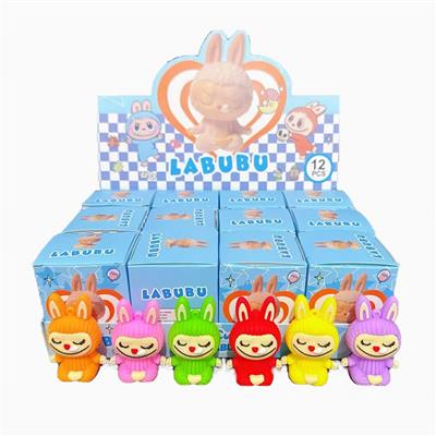 展示盒12只庄软胶手机绳挂件   大号冥想拉布布
混色混款 - OBL10364500