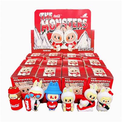 展示盒12只庄软胶手机绳挂件   大号滑板可乐拉布布
混色混款 - OBL10364507