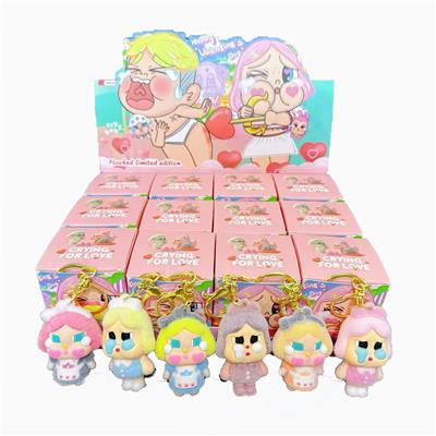 展示盒12只庄软胶植绒手机绳挂件        大号爱神的眼泪
混色混款蓝包装 - OBL10364512