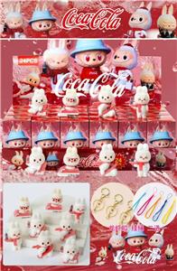 展示盒24只庄软胶植绒手机绳挂件        可乐拉布布
混色混款 - OBL10364516