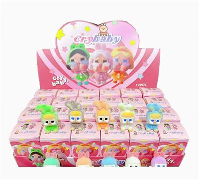 展示盒24只庄软胶植绒手机绳挂件        哭娃
混色混款 - OBL10364522