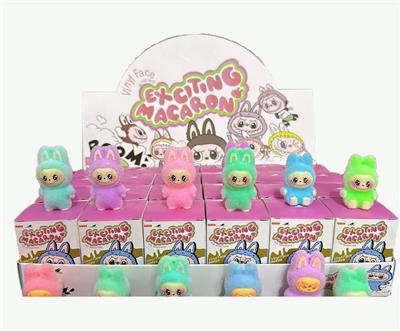 展示盒24只庄软胶植绒手机绳挂件        拉布布二代
混色混款 - OBL10364524