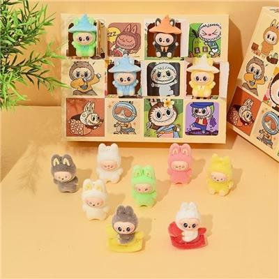 软胶挂件 12入洞洞乐
 拉布布
 混色混款
 14克植绒 - OBL10364526