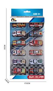 6.8合金车12只盒装 - OBL10364934