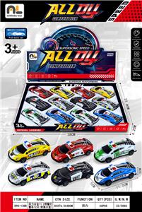 回力合金11.2带警灯警车12只（带展示盒） - OBL10365026