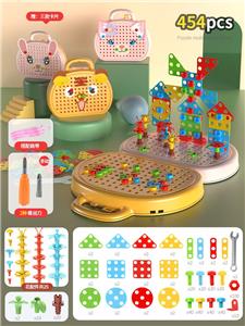 454颗益智拼装积木手提箱 - OBL10365549