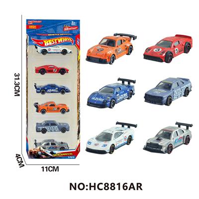 1:64合金车（赛车,跑车，肌肉车）6只装 - OBL10365777