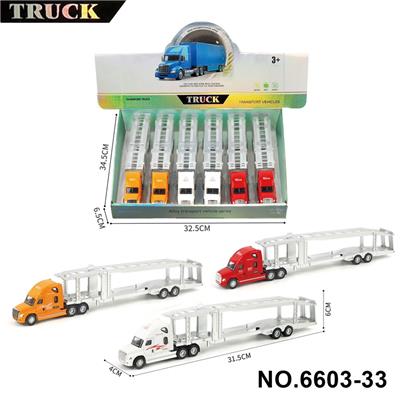 1：64美式双层平板合金拖车 - OBL10366422