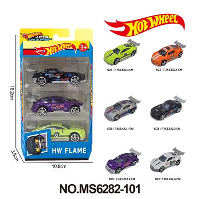6款1:64风火轮合金车3只装 - OBL10366653
