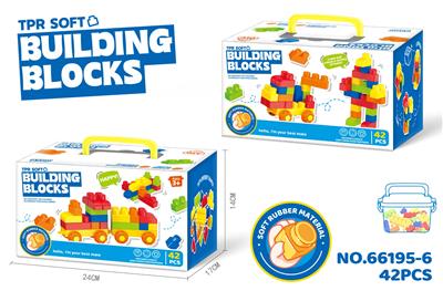 益智中颗粒软胶男孩积木（42PCS） - OBL10367055