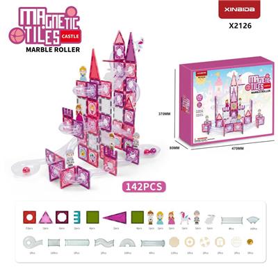 公主主题磁力滑道系列
（7.5CM）Magnetic Tiles
Marble Roller-Castle - OBL10367468