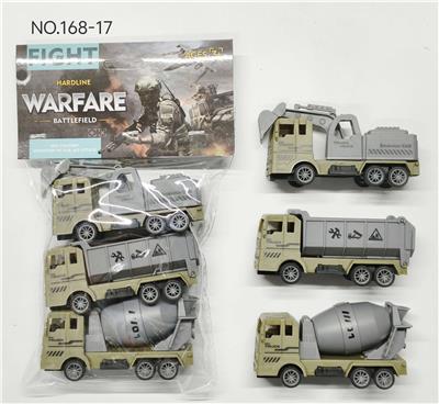 3只装回力军事工程车 - OBL10370374