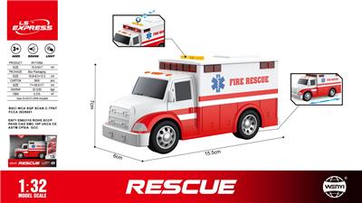 1：32 惯性声光美版救护车
（声音、灯光） - OBL10370514