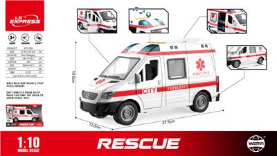 1:10惯性救护车
（灯光，声音） - OBL10370553