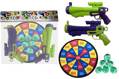 双粘粘球枪配28CM镖靶 - OBL10371129