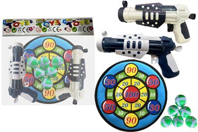 双太空粘粘球枪配28CM镖靶 - OBL10371132