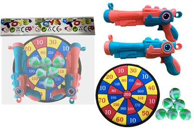 双粘粘球枪配28CM镖靶 - OBL10371133