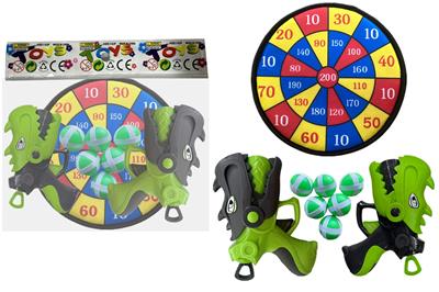 双恐龙粘粘球枪配28CM镖靶 - OBL10371135