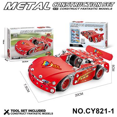 金属积木 
拼装红色赛车 - OBL10371888