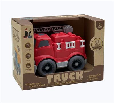 mini 麦秆卡通消防车 - OBL10375724