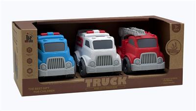 mini 麦秆卡通车3只装 - OBL10375790