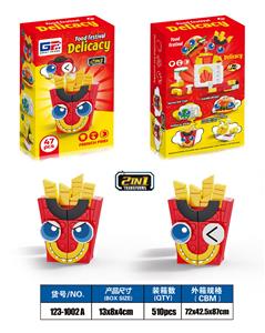 益智美食积木2变Q萌怪兽薯条（47PCS） 4款混装 - OBL10377692