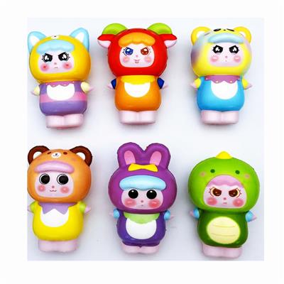 多款网袋混装恐龙娃三岁慢回弹 - OBL10378356