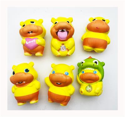 多款网袋混装黄色河马先生慢回弹 - OBL10378430