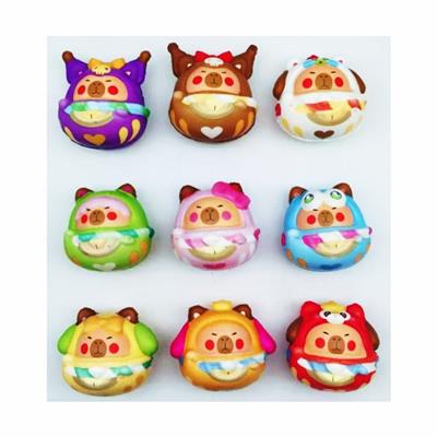 多款网袋混装三丽鸥卡皮巴拉慢回弹 - OBL10378443