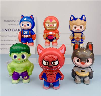 多款网袋混装英雄拉布布慢回弹 - OBL10378449