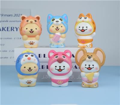 多款网袋混装线条小狗慢回弹 - OBL10378452