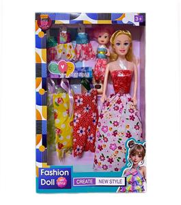 11.5寸实心芭比娃娃固手+（3.5寸小凯丽+6件衣服）套装 - OBL10379341