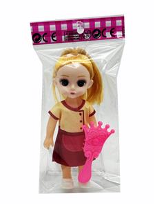 6寸叶罗丽芭比娃娃女孩娃娃金发马尾女童公仔空心娃娃 - OBL10380171