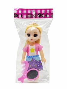 6寸叶罗丽芭比娃娃女孩娃娃金发马尾女童公仔空心娃娃 - OBL10380175