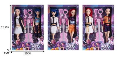 11寸双人实身K-POP猎魔女团娃娃带配件 - OBL10380237