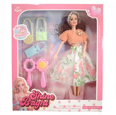 11寸关节手芭比配手提袋，梳镜 - OBL10380254