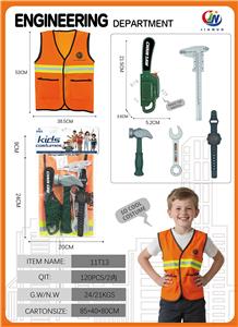 卡头PCV袋衣服+灯光音乐电钜套装 - OBL10380316